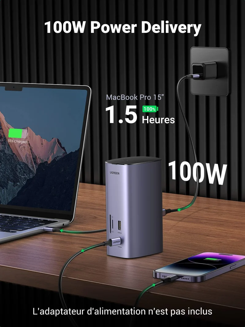 UGREEN Revodok Dock Station Accueil 12 en 1