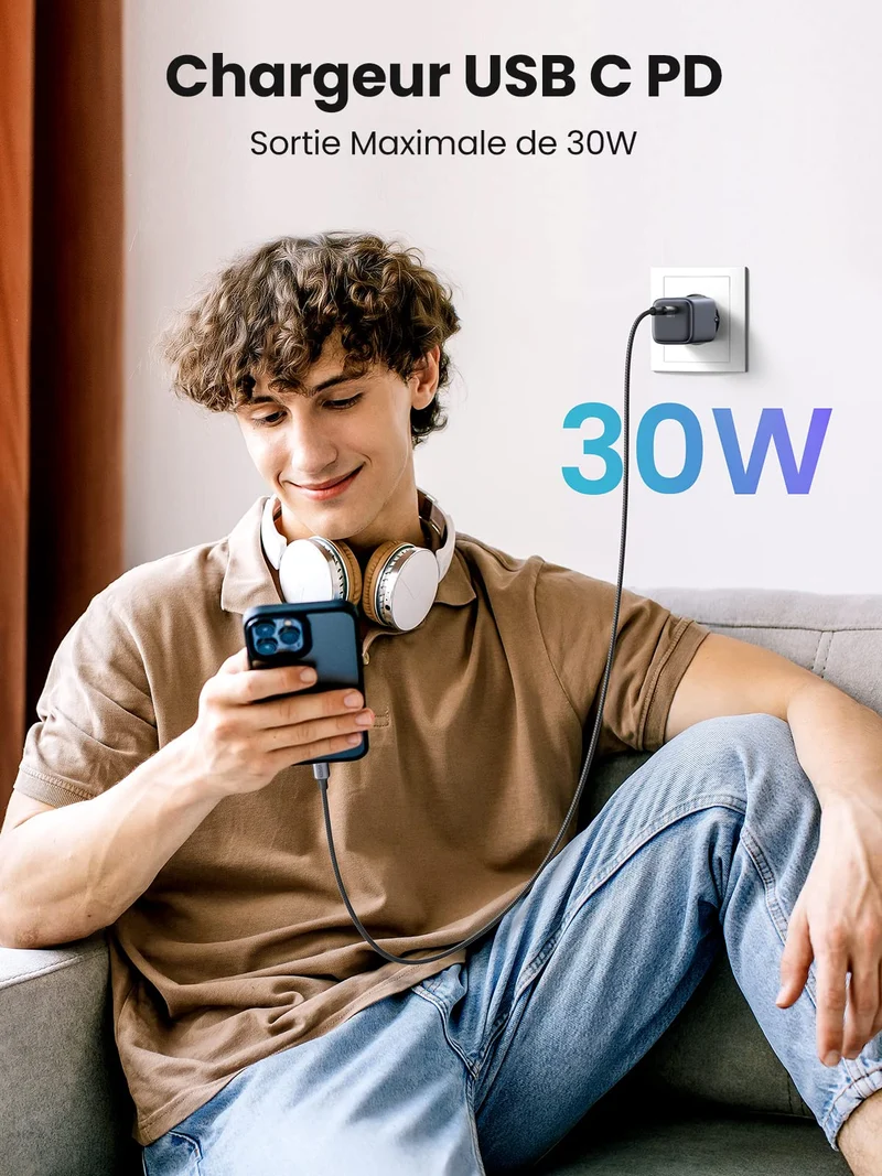 UGREEN Nexode 30W Chargeur GaN USB-C