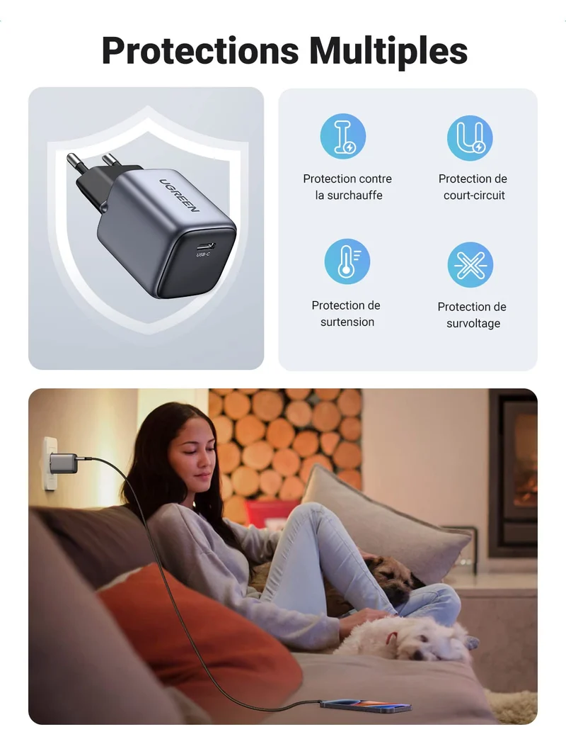 UGREEN Nexode 30W Chargeur GaN USB-C