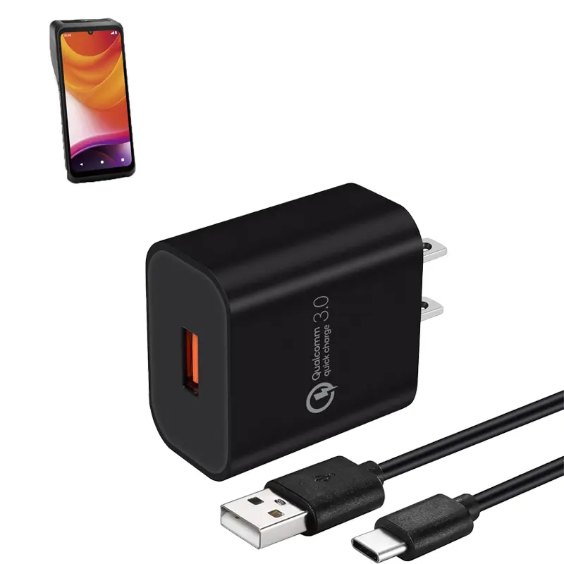 Chargeur mural pour terminal POS Castles avec câble USB-C | Agoz