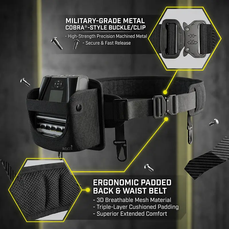 Étui de ceinture pour imprimantes Zebra ZQ630 & ZQ630 Plus | Agoz