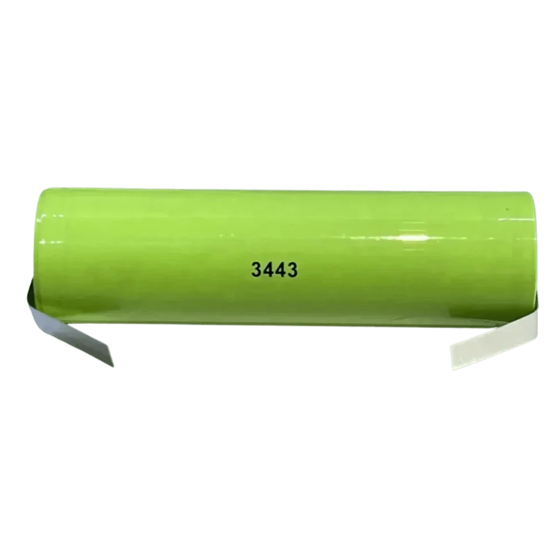 Batterie ICR18650 Li-ion 3.7V 2200mAh avec languettes à souder