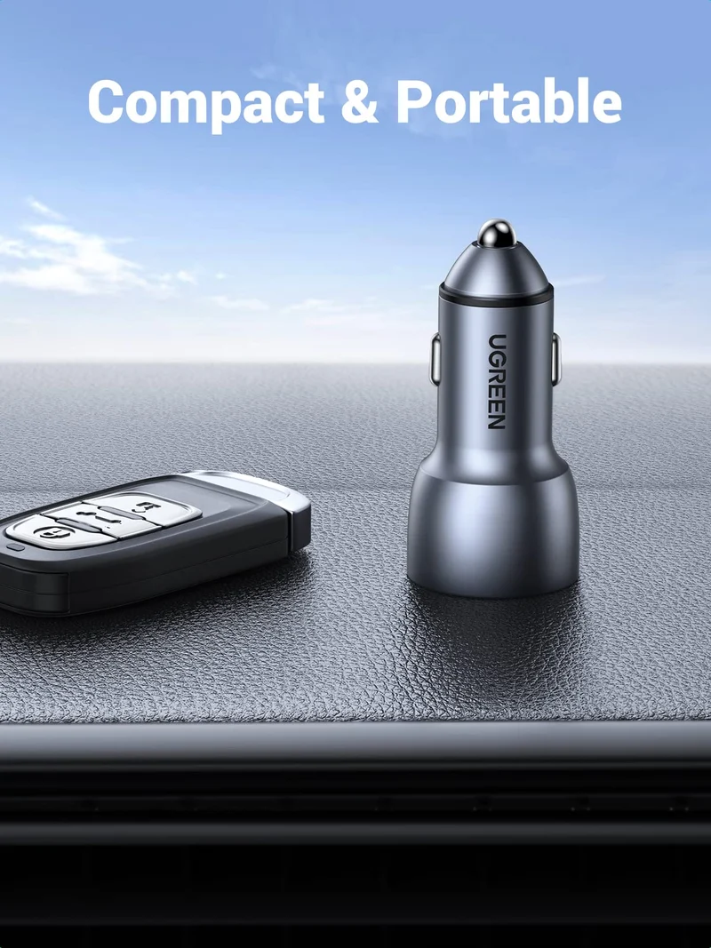 UGREEN Chargeur Allume Cigare USB QC 3.0 36W 2 Ports Chargeur Voiture