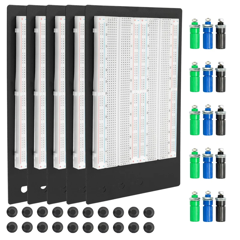 SYB-1660 Lötfreies Breadboard Protoboard | Breadboard-Kit | Tie-Point 1660 ZY-204 | 4 Strombahnen