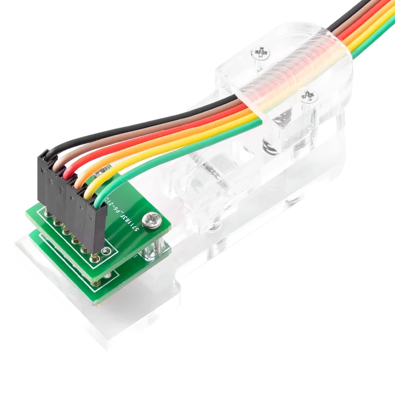 6 Pin Programmer SPI Modul Test Werkzeug PCB Klemme 1*6P Gold-beschichtete Pogo Pins