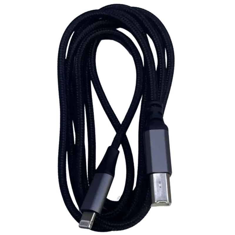 USB-B 2.0 vers Lightning pour claviers, pianos, contrôleurs MIDI, cartes son 1M