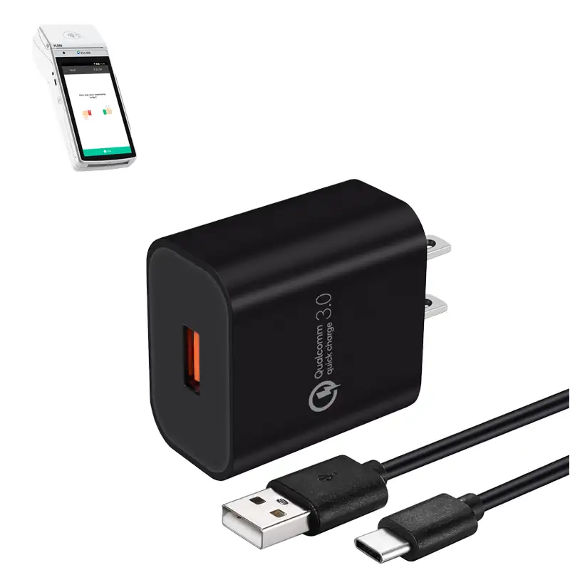 Chargeur mural pour terminal POS Valor avec câble USB-C | Agoz