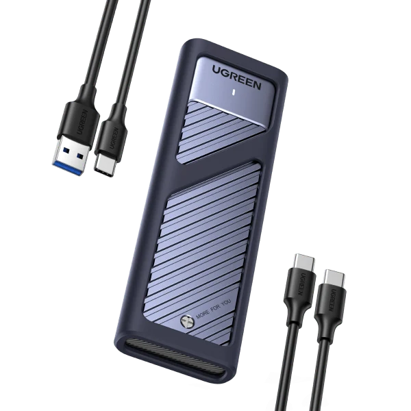UGREEN Boîtier M.2 SSD NVME NGFF SATA en Aluminium USB 3.2 Gen 2 10 Gbps pour Disque