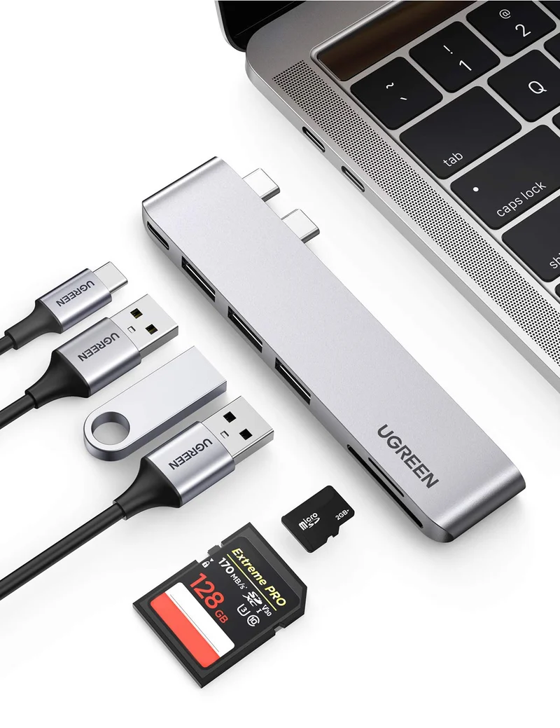UGREEN Hub USB-C 6-en-2 Pour MacBook Pro