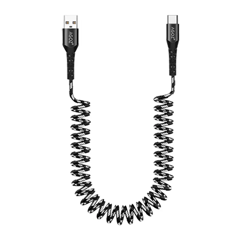 Câble de charge en spirale USB-C pour scanner Honeywell destiné aux stations partagées | Agoz
