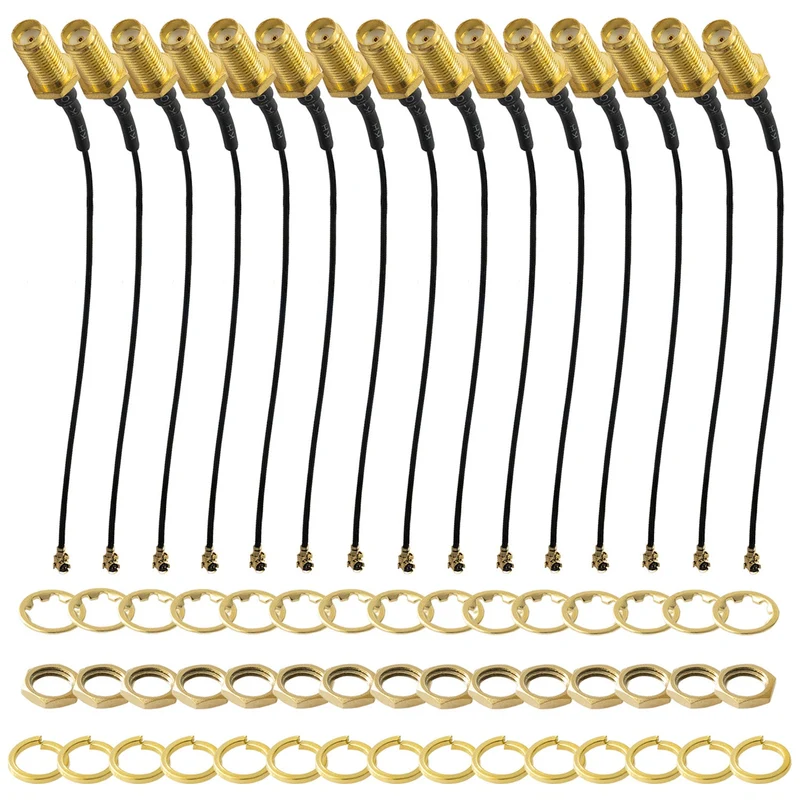 IPEX zu SMA Pigtail Koaxialkabel, SMA Buchse zu UFL/u.FL/IPX/IPEX, RF Koaxial Adapter Pigtail Kabel