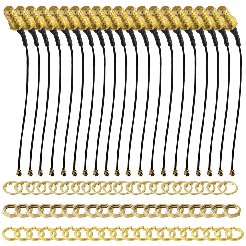 IPEX zu SMA Pigtail Koaxialkabel, SMA Buchse zu UFL/u.FL/IPX/IPEX, RF Koaxial Adapter Pigtail Kabel
