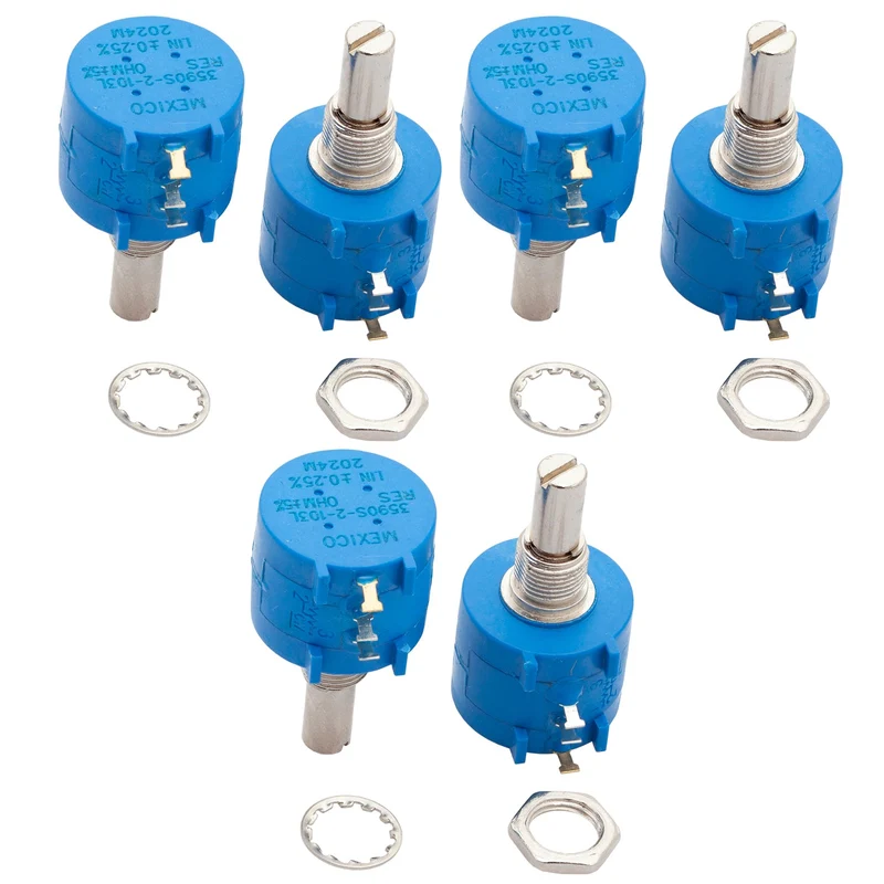 Mehrgang rotary Potentiometer mit Schutzwiderstand 3590S 100K Ohm mit einstellbarem Widerstand