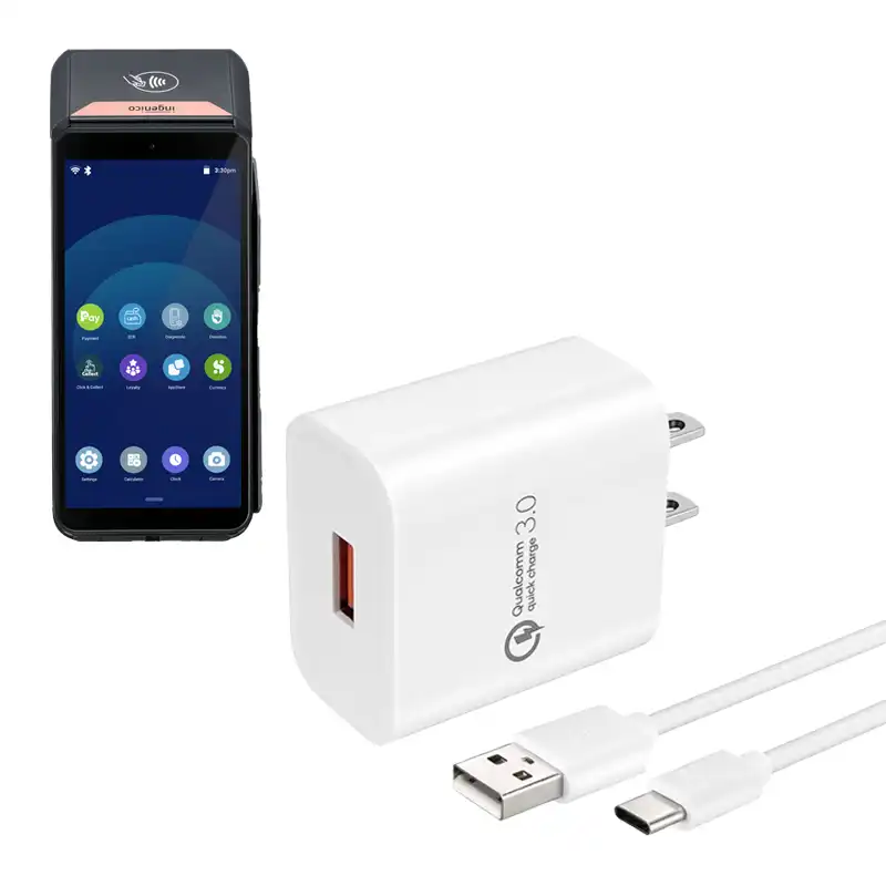 Chargeur mural pour terminal Ingenico POS avec câble USB-C | Agoz