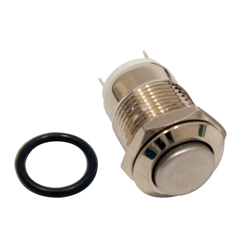 Drucktaster bis 36V, wasserdicht für Hupenknopfschalter, Türklingelschalter, Netzschalter, elektrische Geräte 12mm Durchmesser