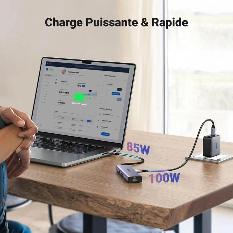 UGREEN Revodok 1061 Hub USB-C 6-en-1 (100W PD, HDMI 4K@30Hz)