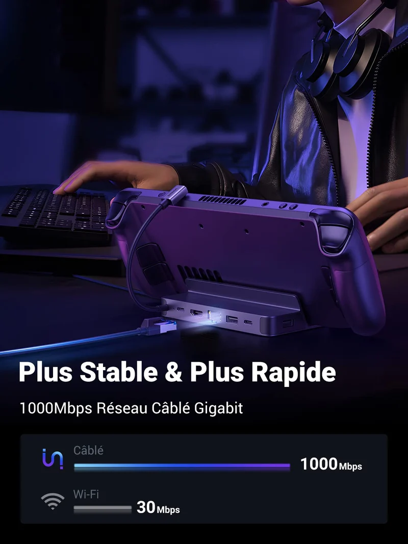 UGREEN Station d'accueil pour Steam Deck hub 6 en 1