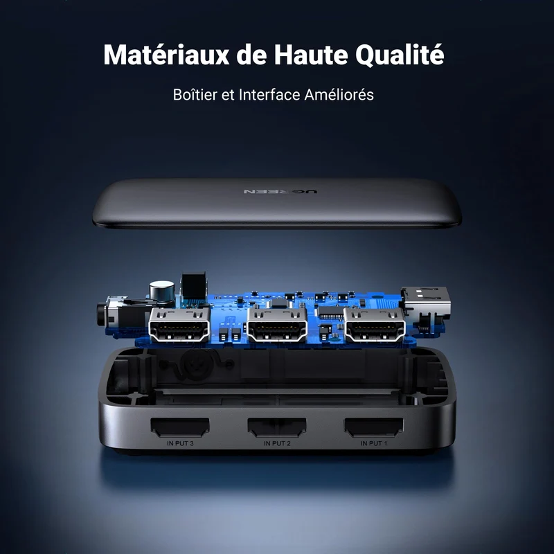 UGREEN Switch HDMI 4K 30Hz Commutateur HDMI 3 1080P 60Hz