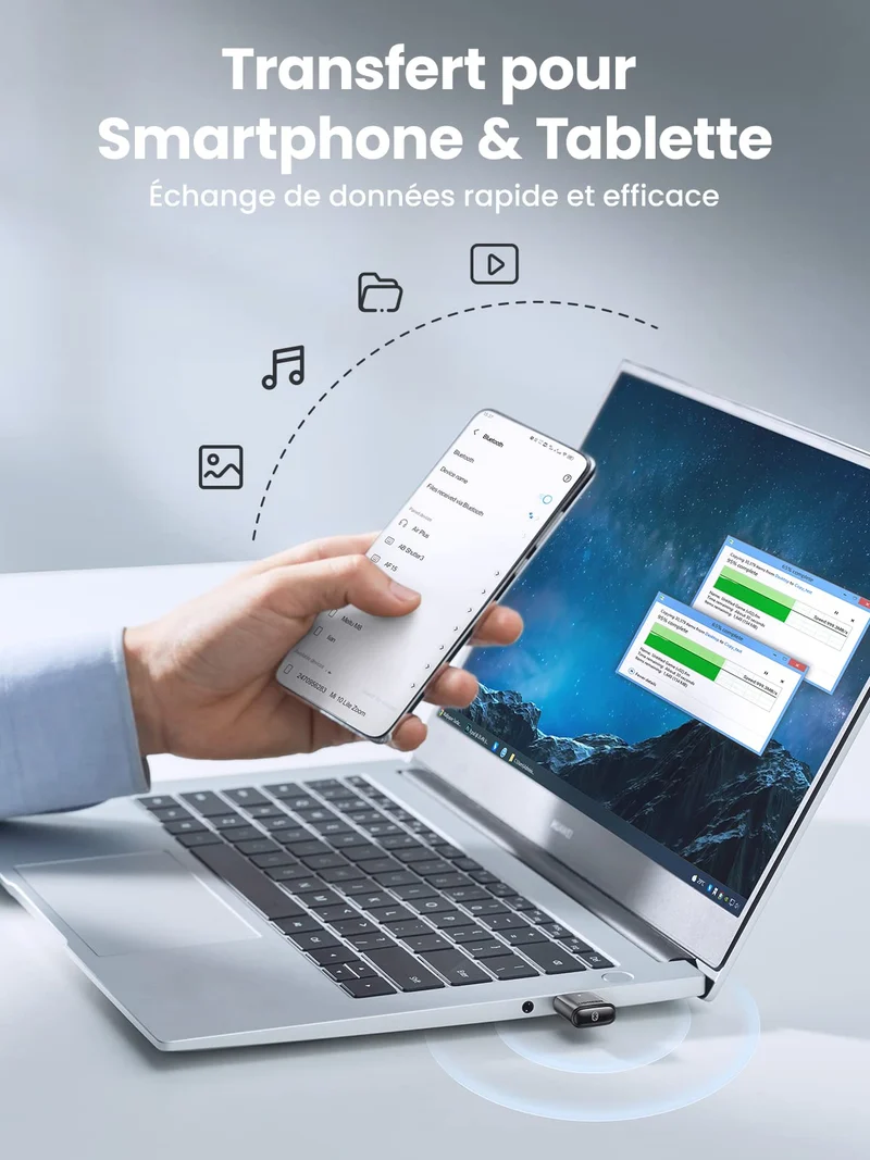 UGREEN Dongle Bluetooth 5.0 C USB Bluetooth pour PC