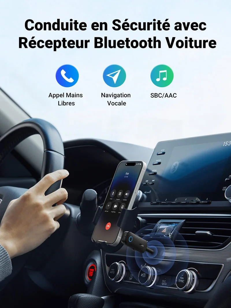 UGREEN Adaptateur Bluetooth 5.0 pour TV metteur Rcepteur 2 en 1 Bluetooth Jack AUX