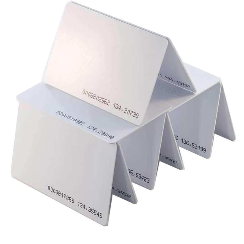 RFID Card Keycard/Schlüsselkarte 125KHz weiß, durchnummeriert