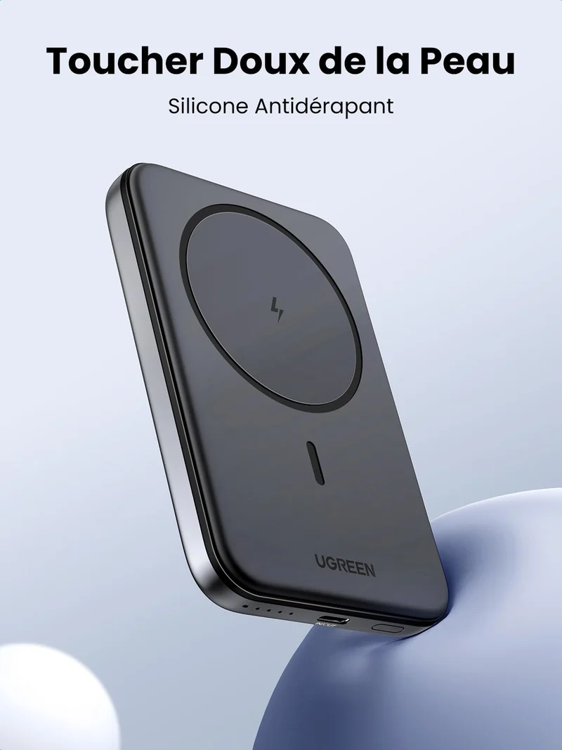 UGREEN Nexode Mini Batterie Externe Magnétique sans Fil 5000mAh 15W MagSafe
