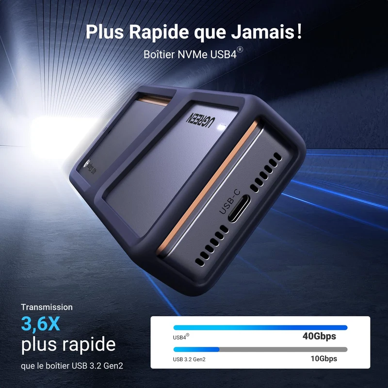 UGREEN Boîtier SSD M.2 NVMe 40 Gbps