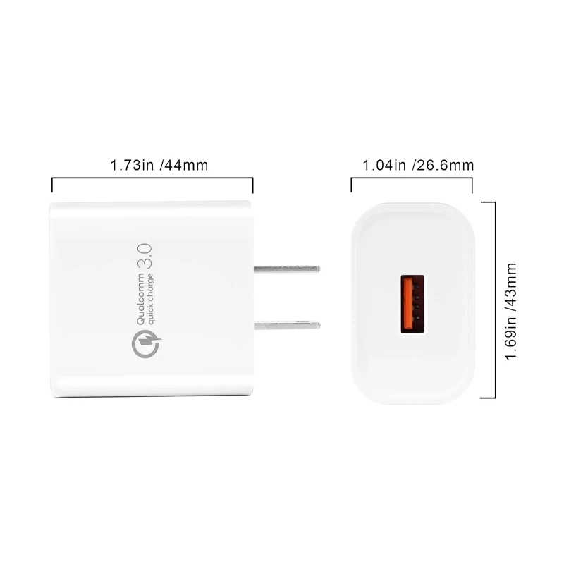 Chargeur mural pour appareil SpotOn POS portable avec câble USB-A vers USB-C | Agoz