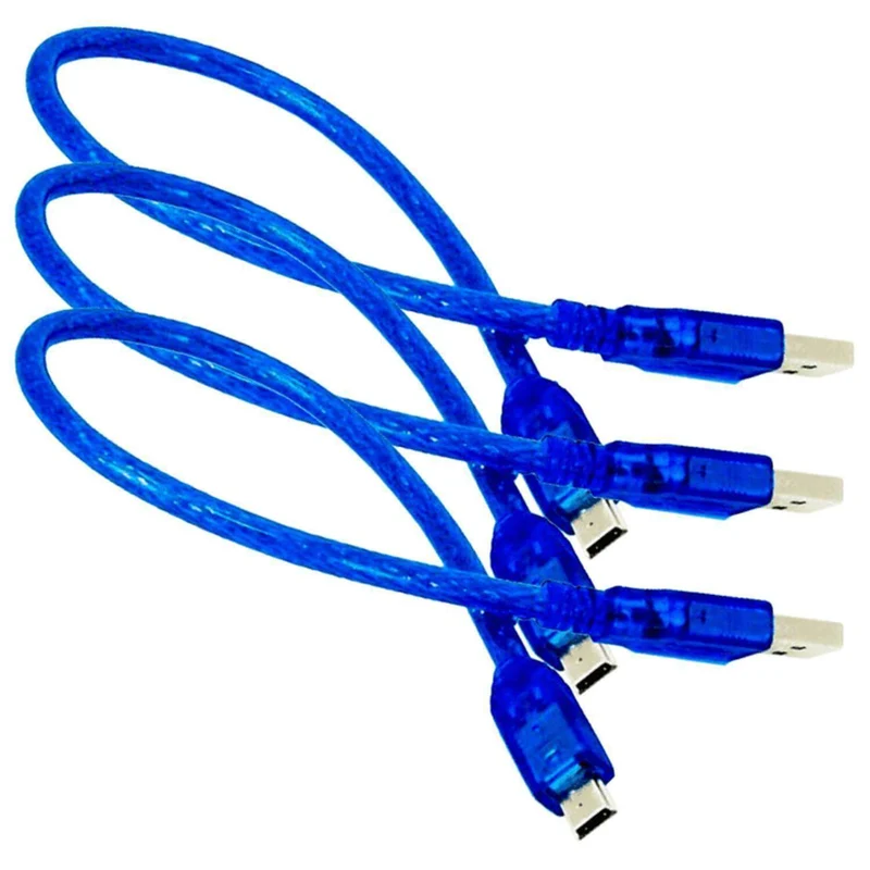 Blaues Mini USB Kabel, 100% kompatibel mit Nano V3
