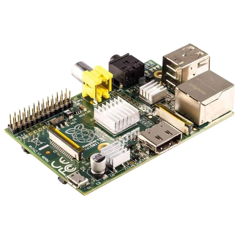 3er Set passive Alu Kühlkörper für Raspberry Pi A + B mit wärmeleitender Spezialklebefolie